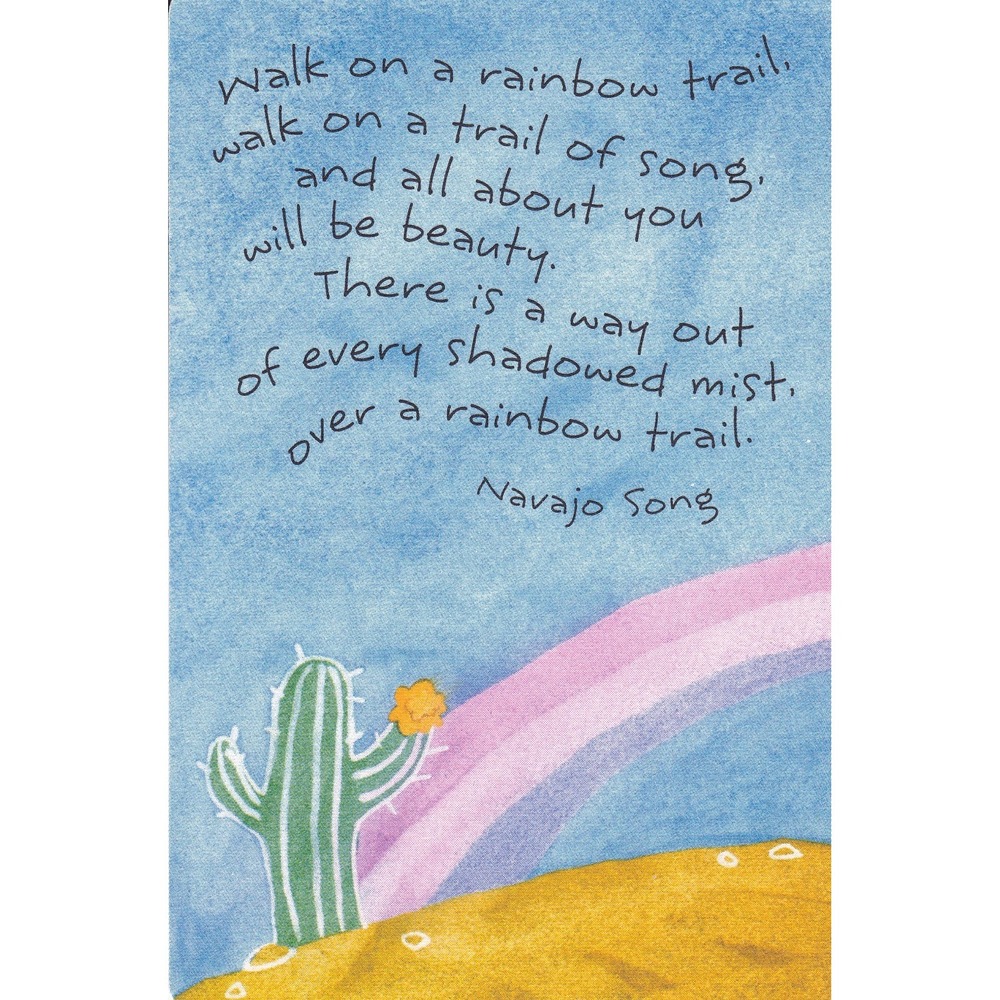 Hallmark Thoughts to Keep Navajo Song Card Southwestern Boho Folk Art